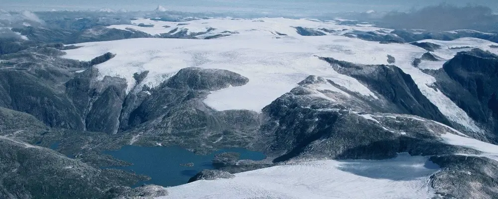 Ледник Юстедалсбреен — крупнейший ледник континентальной Европы
